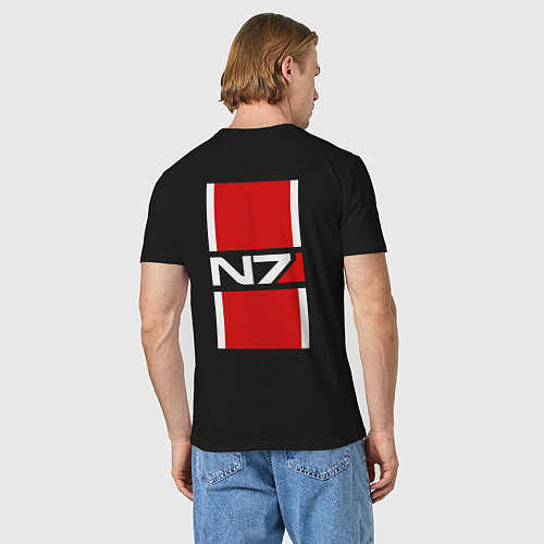 Мужская футболка Mass Effect N7 systems alliance special forces / Черный – фото 4