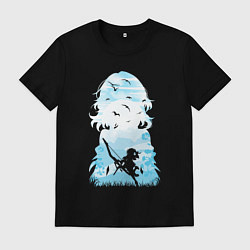 Футболка хлопковая мужская Март 7 Honkai, цвет: черный