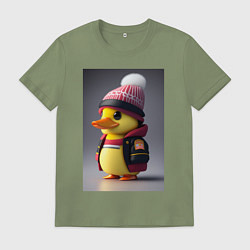 Футболка хлопковая мужская Утяш, цвет: авокадо