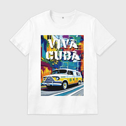 Мужская футболка Viva Cuba - car - retro