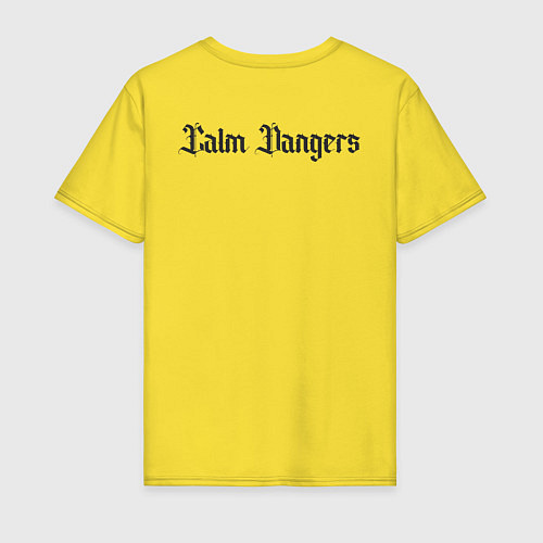 Мужская футболка Calm dangers black 2 side / Желтый – фото 2