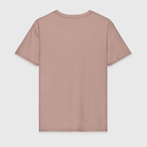 Мужская футболка Попугай на ветке / Пыльно-розовый – фото 2