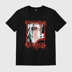 Футболка хлопковая мужская Cannibal Corpse - metal, цвет: черный