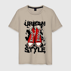 Футболка хлопковая мужская Urban Style, цвет: миндальный