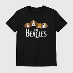 Футболка хлопковая мужская Бигли, цвет: черный