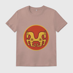 Футболка хлопковая мужская Ареваки Total War: Rome II, цвет: пыльно-розовый