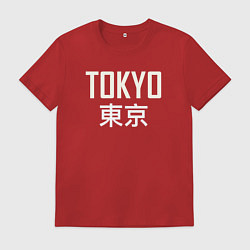 Футболка хлопковая мужская Japan - Tokyo, цвет: красный