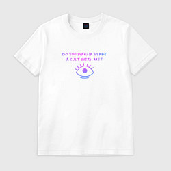 Футболка хлопковая мужская Bring Me The Horizon Cult, цвет: белый