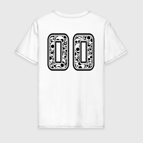 Мужская футболка Год рождения номер 00 / Белый – фото 2