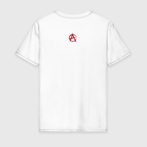 Мужская футболка Анархия с перевернутой символикой / Белый – фото 2