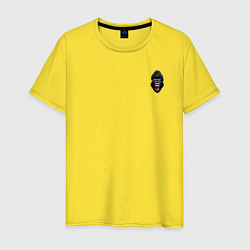 Футболка хлопковая мужская Black angry gorilla, цвет: желтый
