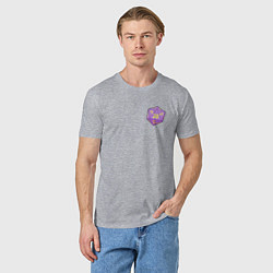 Футболка хлопковая мужская Baldurs Gate 3 D20, цвет: меланж — фото 2