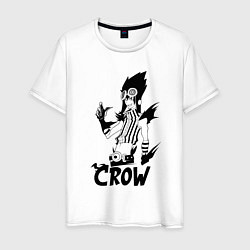 Футболка хлопковая мужская Crow- Аниме Bakuman, цвет: белый