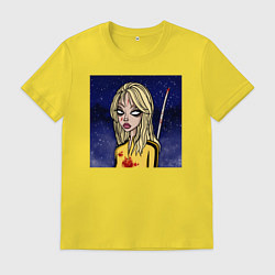 Футболка хлопковая мужская Блондинка, цвет: желтый