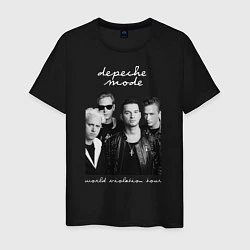 Футболка хлопковая мужская Depeche Mode World Violation Tour Band, цвет: черный