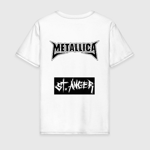Мужская футболка Обложка альбома St Anger группы Metallica / Белый – фото 2