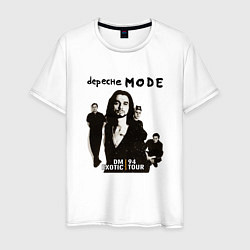 Футболка хлопковая мужская Depeche Mode - Exotic Tour 1994 Band, цвет: белый