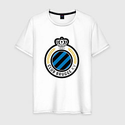 Футболка хлопковая мужская Brugge fc sport, цвет: белый