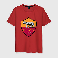 Футболка хлопковая мужская Roma sport fc, цвет: красный