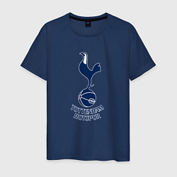 Футболка хлопковая мужская Tottenham Hotspur fc sport, цвет: тёмно-синий