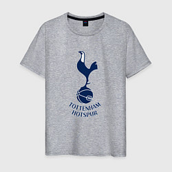 Футболка хлопковая мужская Tottenham Hotspur fc sport, цвет: меланж