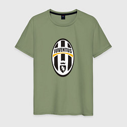 Футболка хлопковая мужская Juventus sport fc, цвет: авокадо