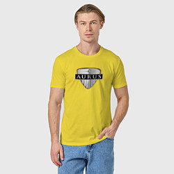 Футболка хлопковая мужская Aurus sport auto, цвет: желтый — фото 2