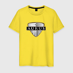Футболка хлопковая мужская Aurus sport auto, цвет: желтый