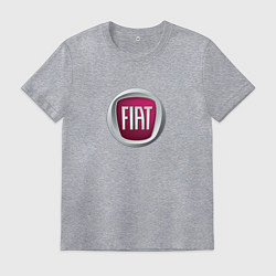 Футболка хлопковая мужская Fiat Italy, цвет: меланж