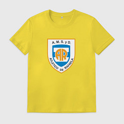 Футболка хлопковая мужская Атлетико Рафаэла, цвет: желтый
