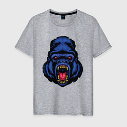 Футболка хлопковая мужская Blue monkey, цвет: меланж