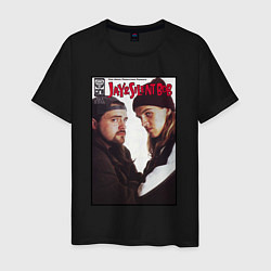Футболка хлопковая мужская Jay and Silent Bob, цвет: черный