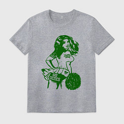 Футболка хлопковая мужская Go Celtics, цвет: меланж