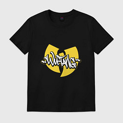 Футболка хлопковая мужская Wu tang - logo, цвет: черный