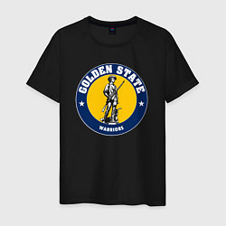 Футболка хлопковая мужская Golden State, цвет: черный