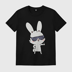 Мужская футболка Заяц в очках
