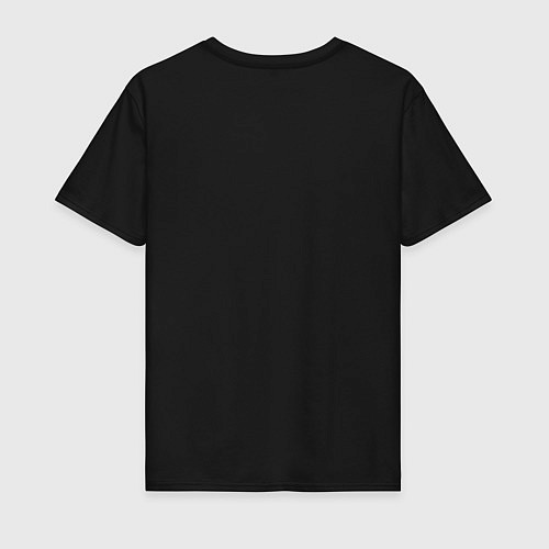 Мужская футболка Лиса в лесу и птичка / Черный – фото 2
