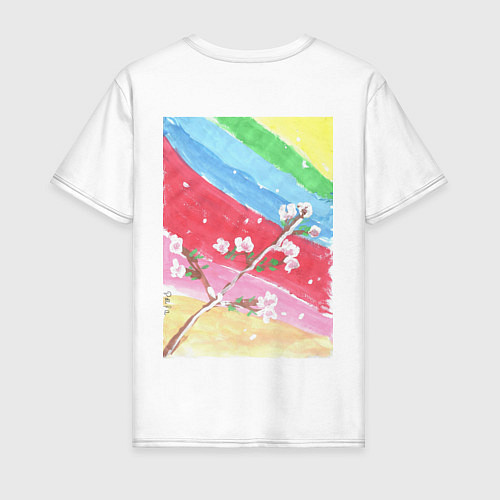 Мужская футболка Счастливая весна / Белый – фото 2