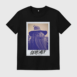Футболка хлопковая мужская Гэндальф, цвет: черный