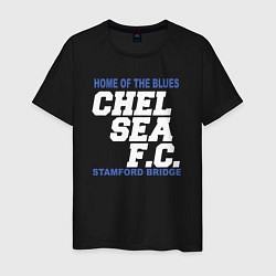 Футболка хлопковая мужская Chelsea Stamford Bridge, цвет: черный