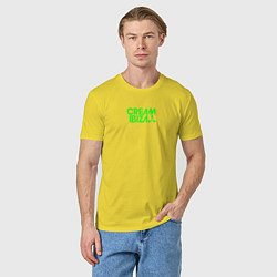 Футболка хлопковая мужская Cream Ibiza, цвет: желтый — фото 2