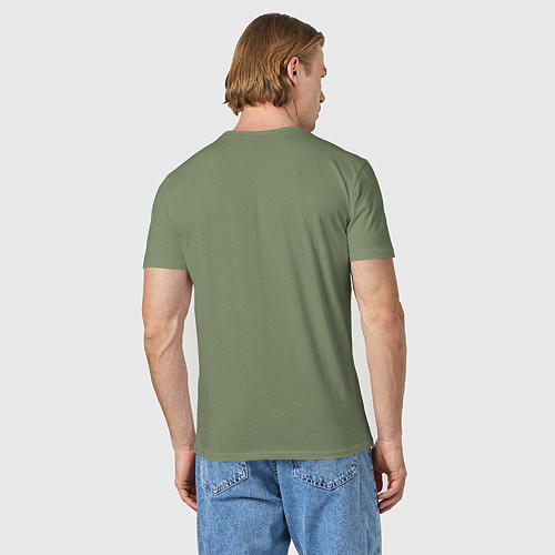 Мужская футболка Кибер медвежонок - милашка / Авокадо – фото 4
