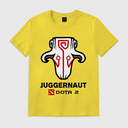 Футболка хлопковая мужская Juggernaut Dota 2, цвет: желтый