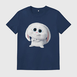 Мужская футболка Кролик Снежок