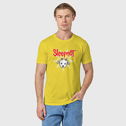 Футболка хлопковая мужская Sleepnot, цвет: желтый — фото 2