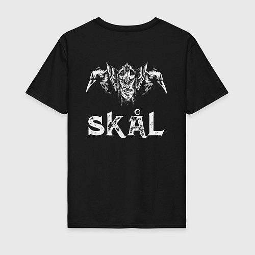 Мужская футболка Amon Amarth Skal / Черный – фото 2