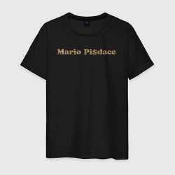 Футболка хлопковая мужская Mario Pisdace, цвет: черный