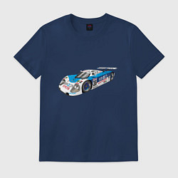 Футболка хлопковая мужская Toyota Toms Le mans, цвет: тёмно-синий