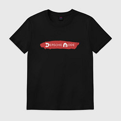 Футболка хлопковая мужская Depeche Mode - Spirit album logo, цвет: черный