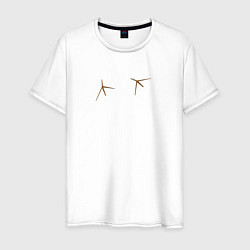 Мужская футболка Птичьи следы лапки